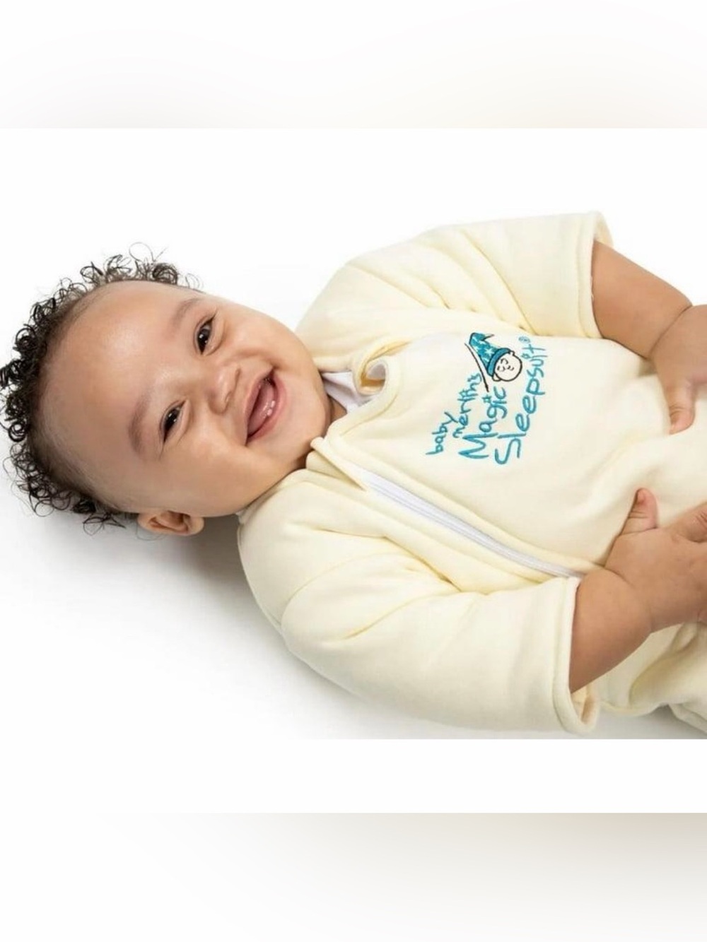 Baby Merlin’s Magic Sleepsuit Cream Micro-Fleece Large 3-6M 18-21 lbs
